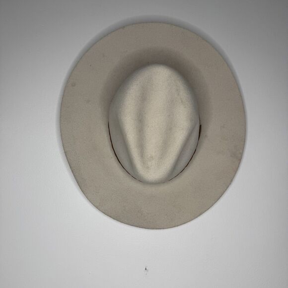Rag & Bone wool leather trim beige fedora medium - Picture 6 of 6